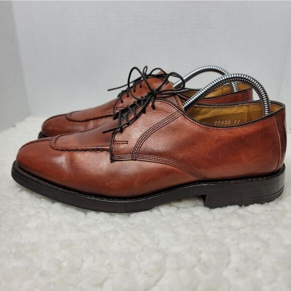 Allen Edmonds Dellwood Mens Oxford Shoes Size 8.5 Brown Leather Split Toe main image 7